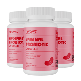 BSYS Vagina Probiotic Capsules Vagina Health Support Formula Yeast Balance UTI Prevention Aid Menopausa Wellness Vaginal Dryness Relief Antibioti (Option: 3PCS)