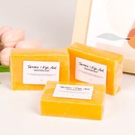 Lemon Turmeric & Kojic Acid Soap For All Skin Types - Radiant Radiant Skin Restorator For Deep Cleansing Natural Skincare For Face & Body 1pcs (Color: Yellow)